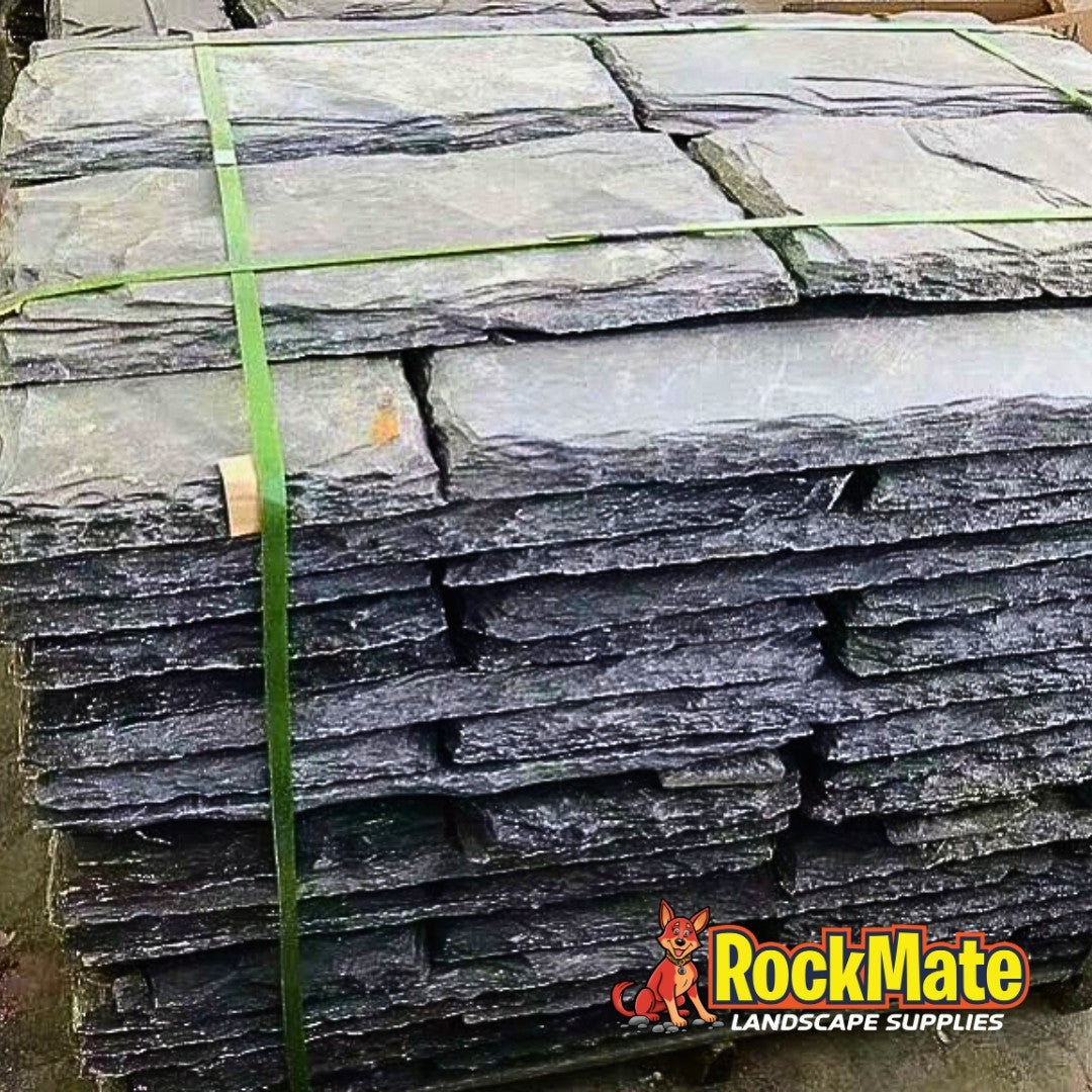 Kashmiri Black Slate Rectangular Steppers