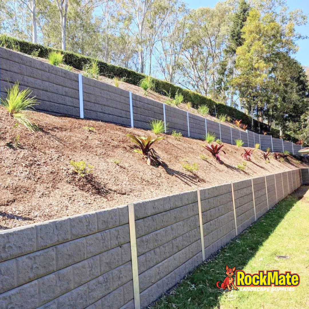 Block pattern Charcoal Concrete Sleeper
