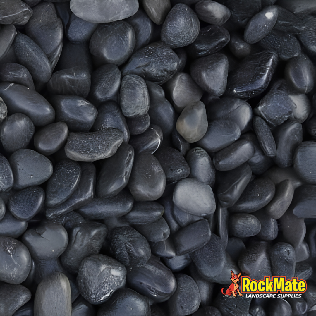 Kashmiri Cloudy Black Natural Pebbles