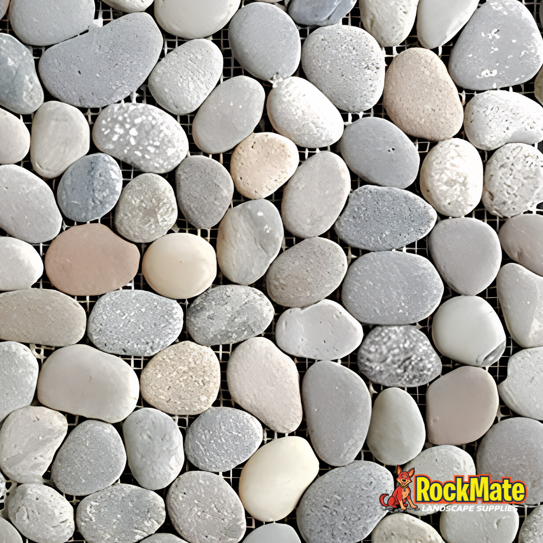 Kashmiri Earthy Mix Pebble Tile