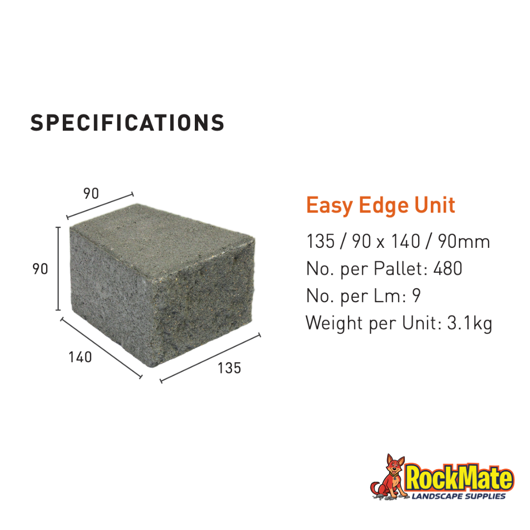 Apex Masonry Easy Edge Garden Edging Blocks - Pebble