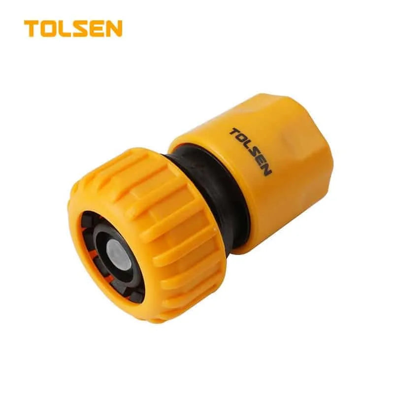 TOLSEN 1/2 IN HOSE CONNECTOR WITH STOP