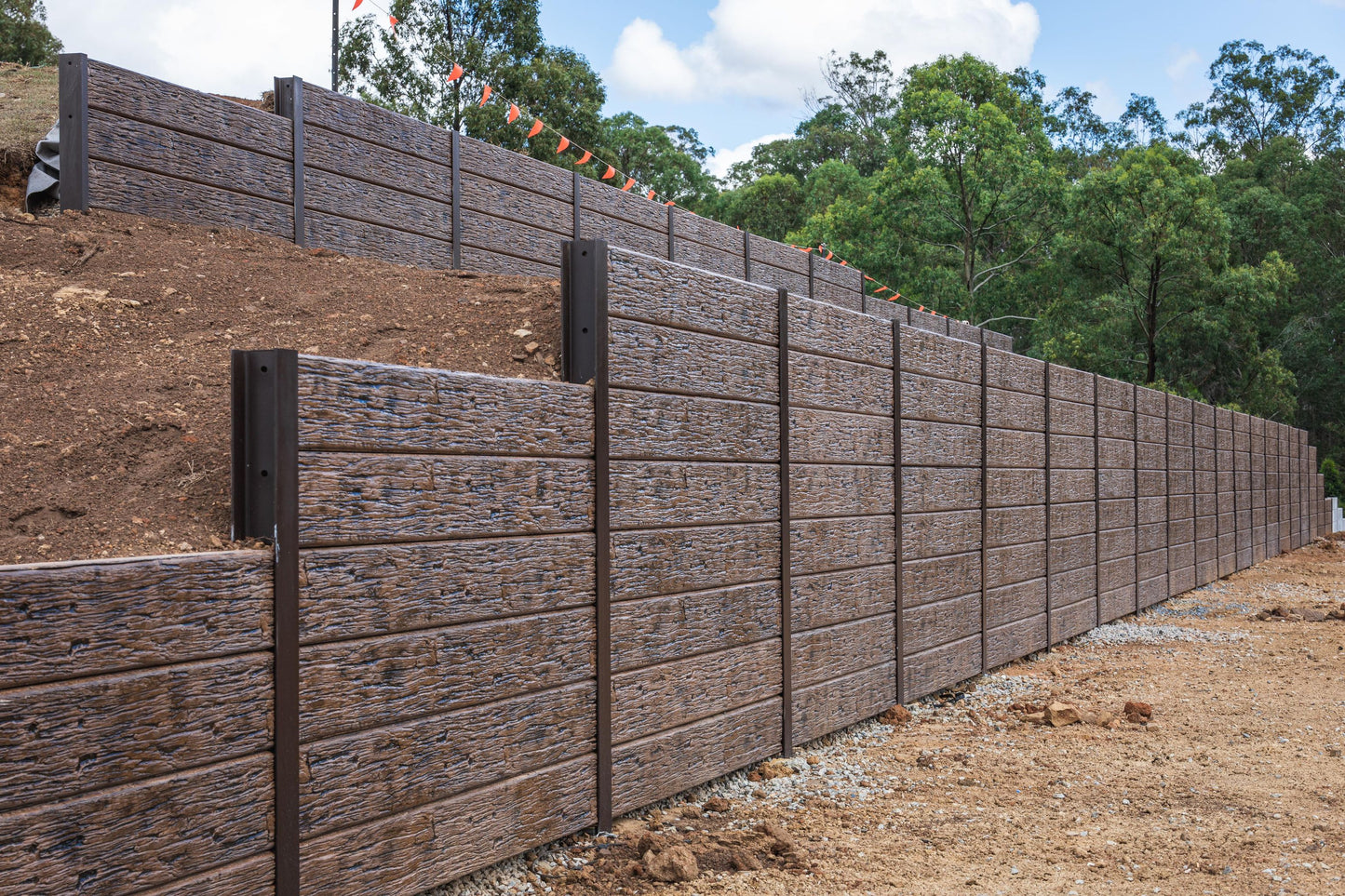Optimum Oakey Brown 3 Bar Concrete Sleeper