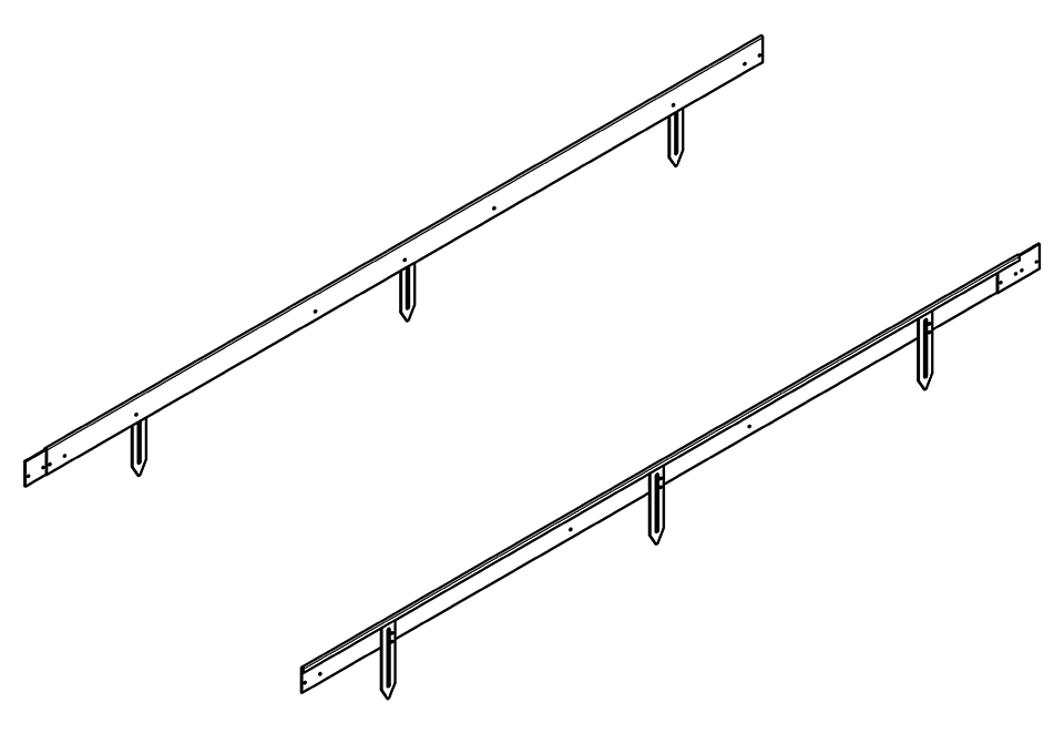 Shapescaper REDCOR® GARDEN EDGING 75MM x 2.4M - 2.0MM STEEL