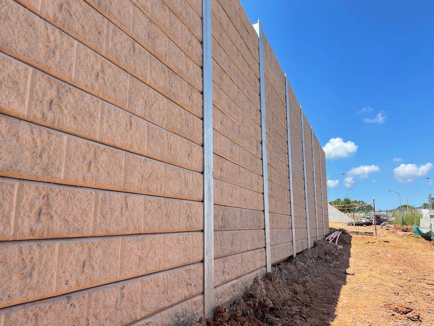 Block Pattern Sandstone 2 bar Concrete Sleeper