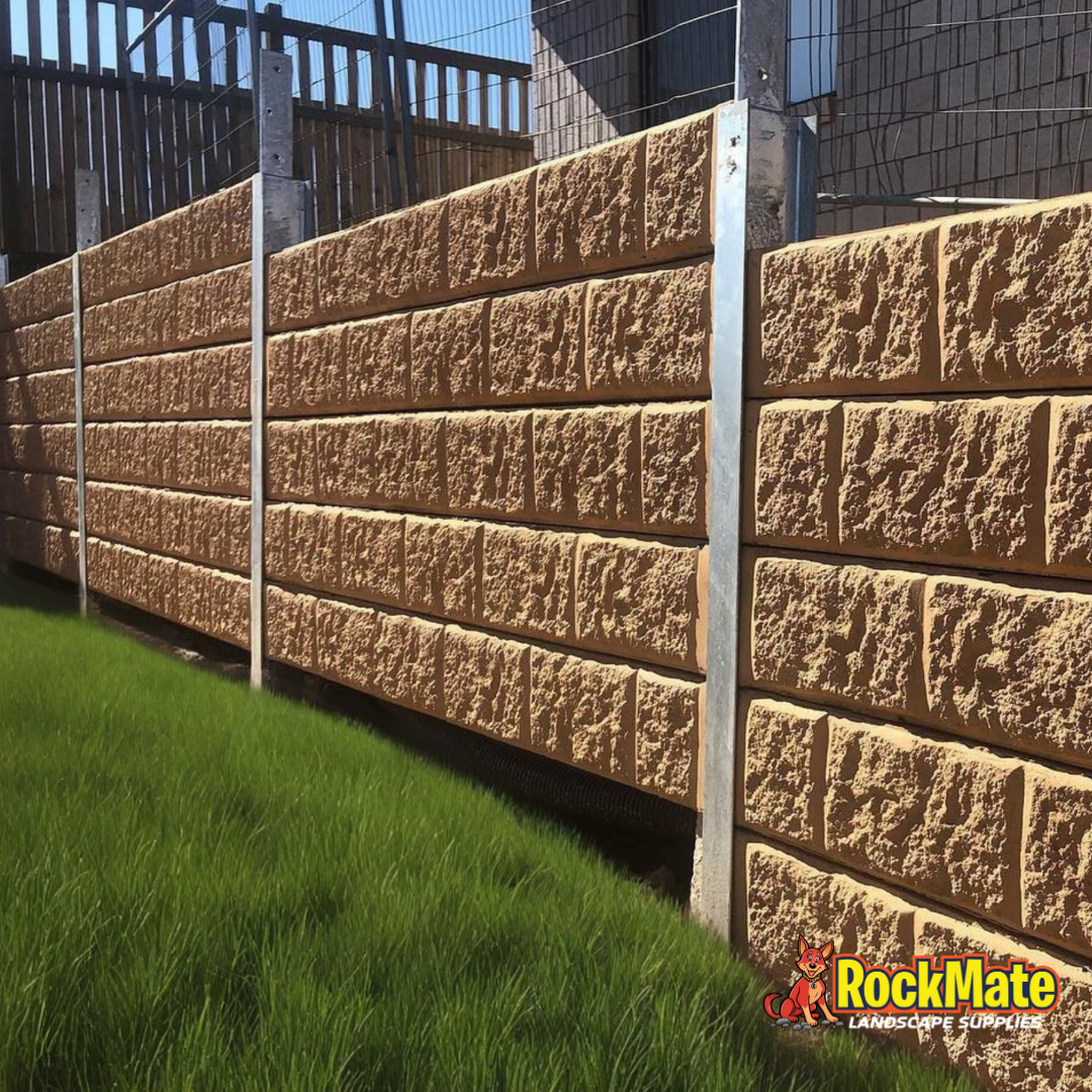 Block Pattern Sandstone Concrete Sleeper