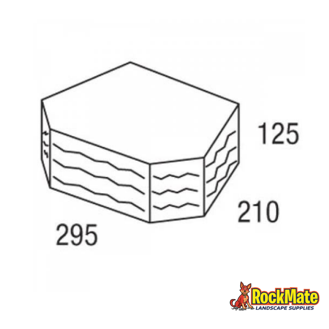 National Masonry Gardenwall Soft Split - Charcoal