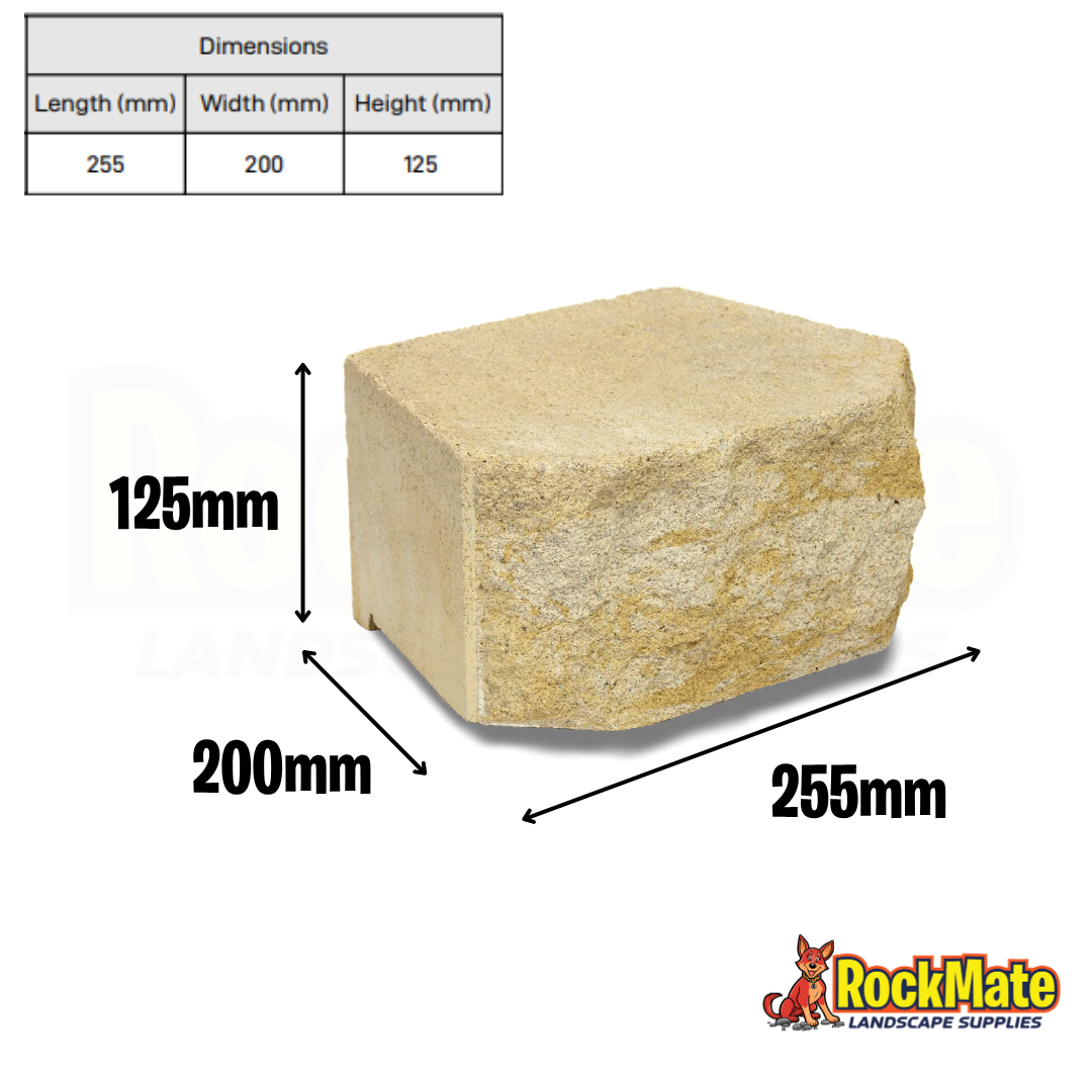Apex Masonry Classic Wall Block Gold Blend
