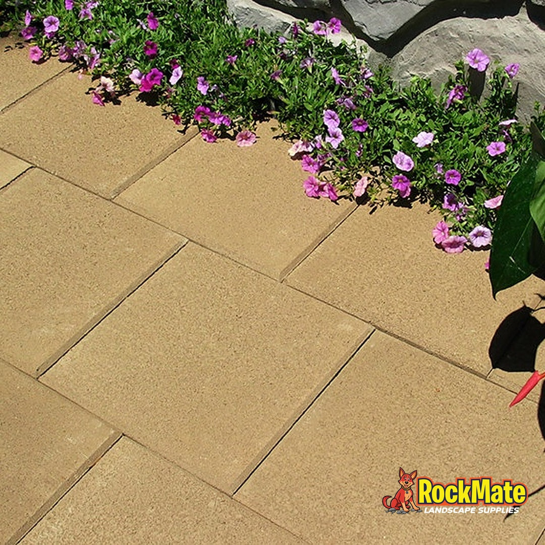 Adbri Masonry Stradapave 50 Paver - Sunstone installed