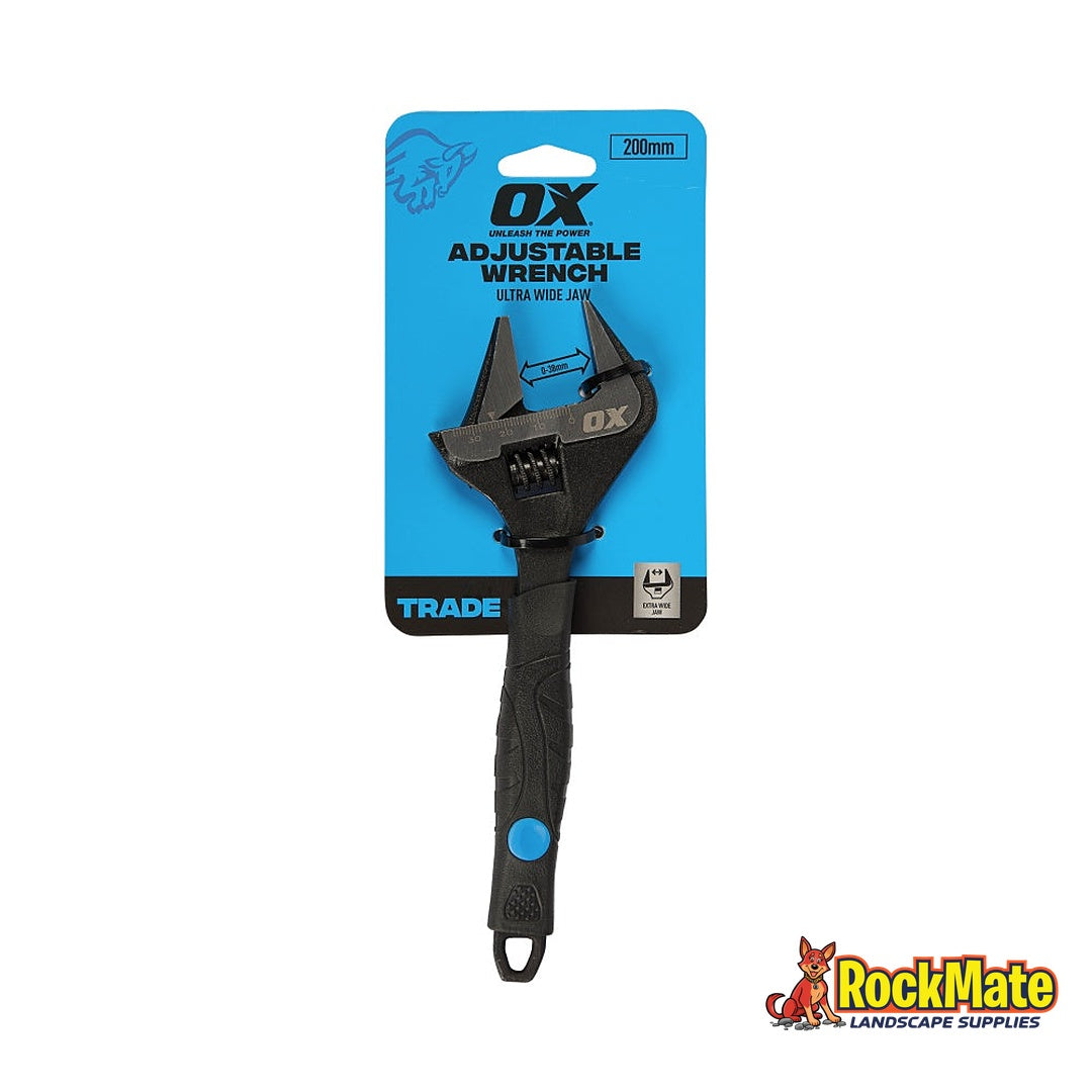 OX Pro Ultra Wide Jaw Adjustable Wrench