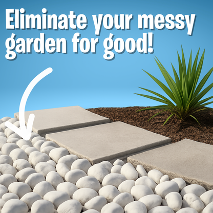 Snow White Pebbles - 20kg Bag