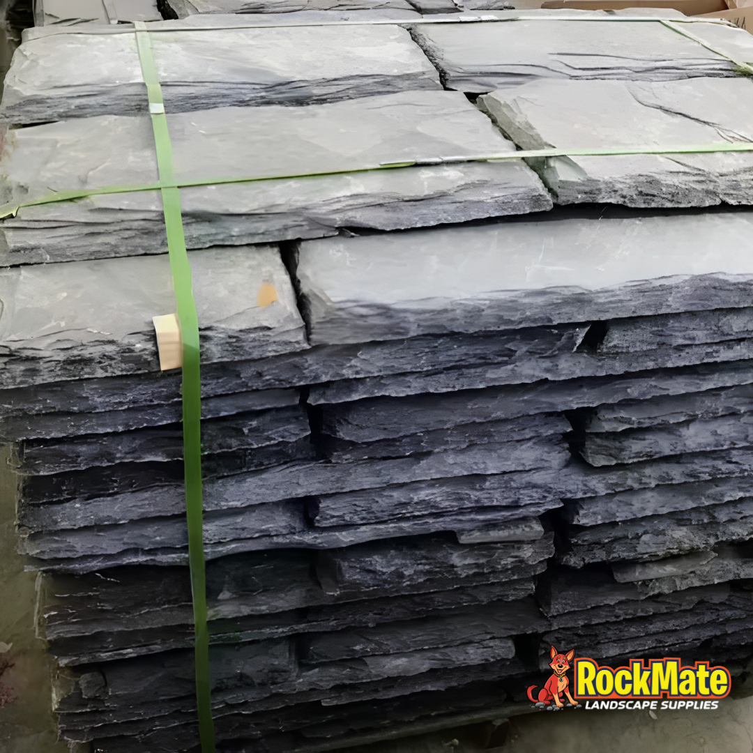 Kashmiri Black Slate Rectangular Steppers