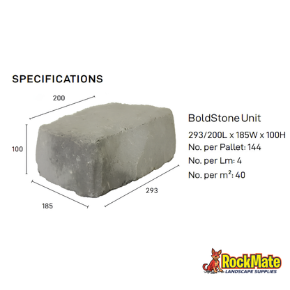 Apex Masonry Boldstone Block - Slate