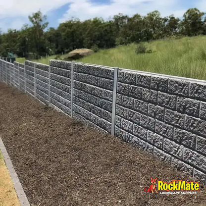 Block pattern Charcoal Concrete Sleeper