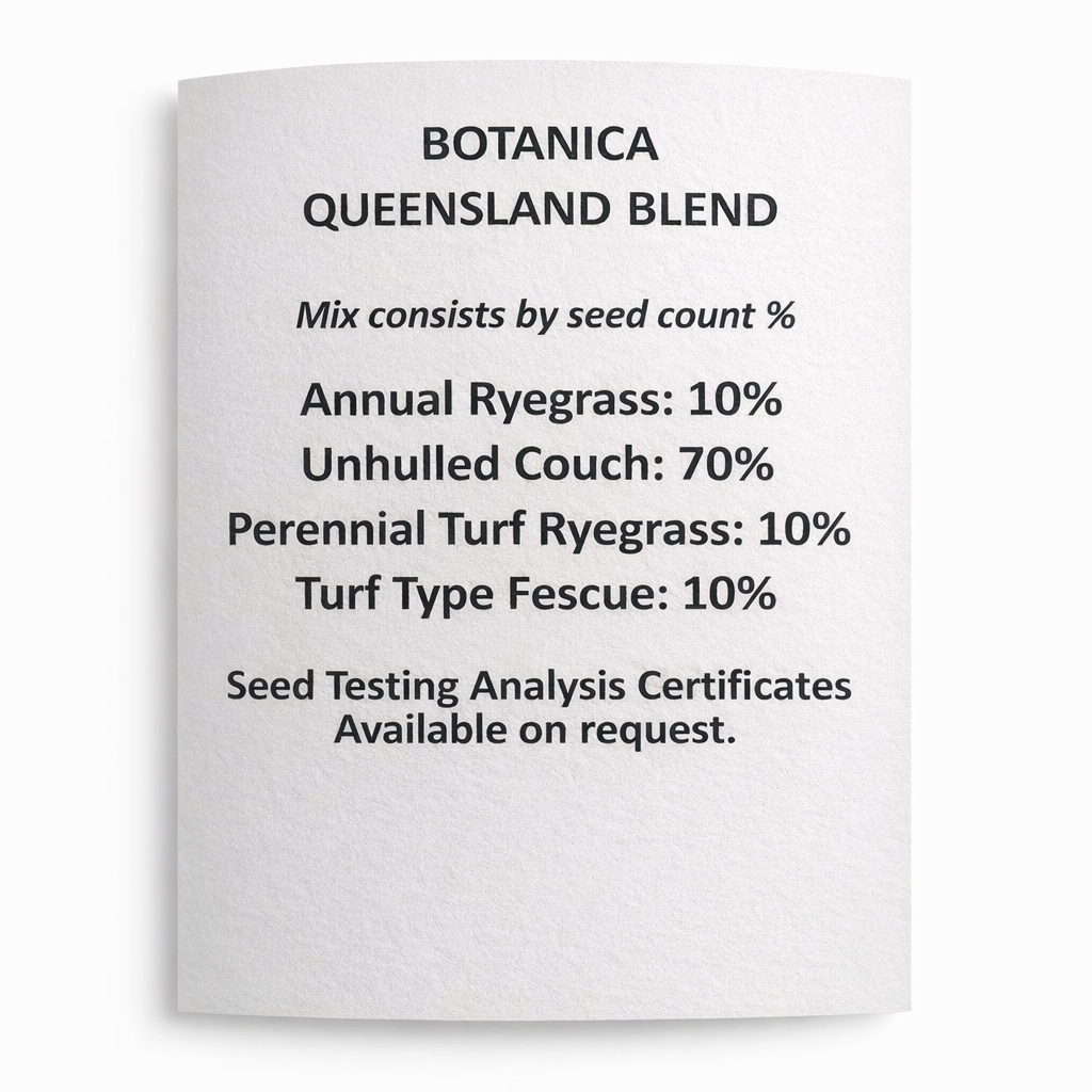 Botanica QLD Blend Lawn Seed - 3kg