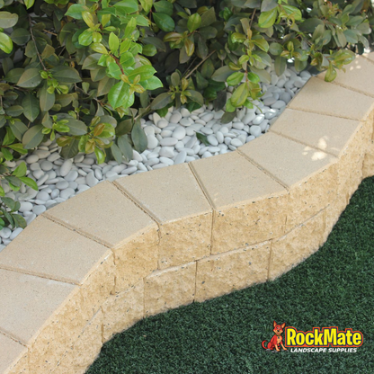 Apex Masonry Easy Edge Garden Edging Blocks - Ivory