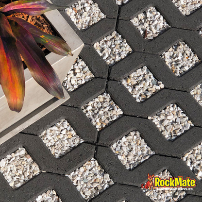 National Masonry Gridpave Concrete Pavers Charcoal