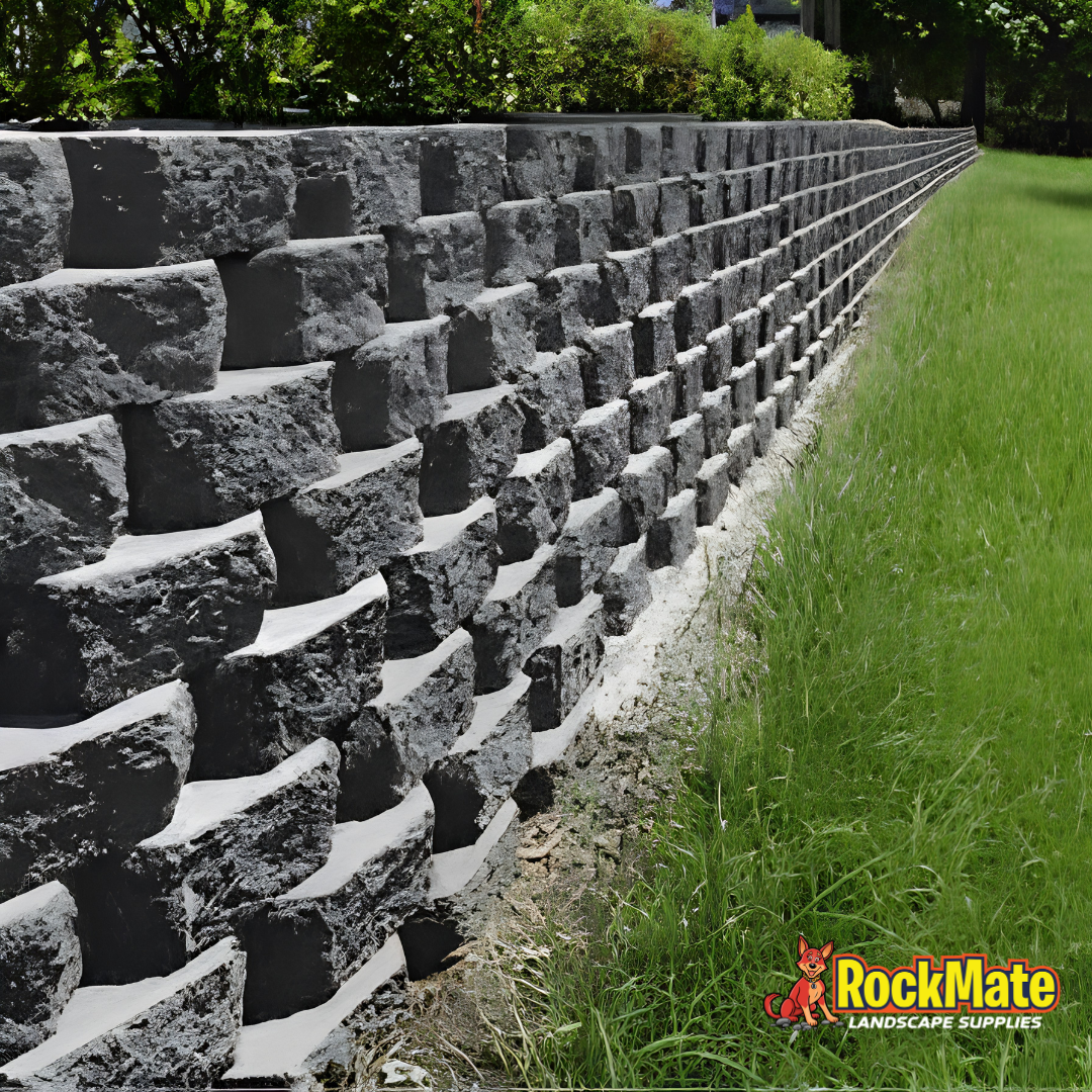 National Masonry Gardenwall Standard Block - Charcoal