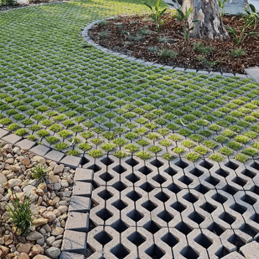 National Masonry Gridpave Concrete Pavers - Natural
