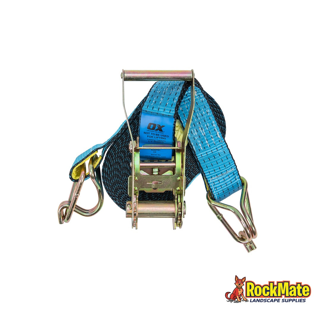 OX Professional Ratchet Tie Down Strap | RockMate Landscape Supplies