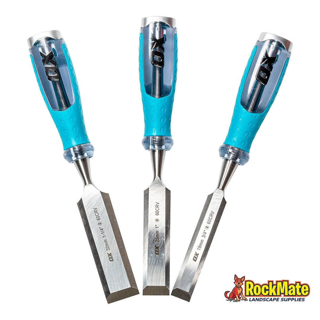 OX Pro 5 Piece Chisel Set | RockMate Landscape Supplies