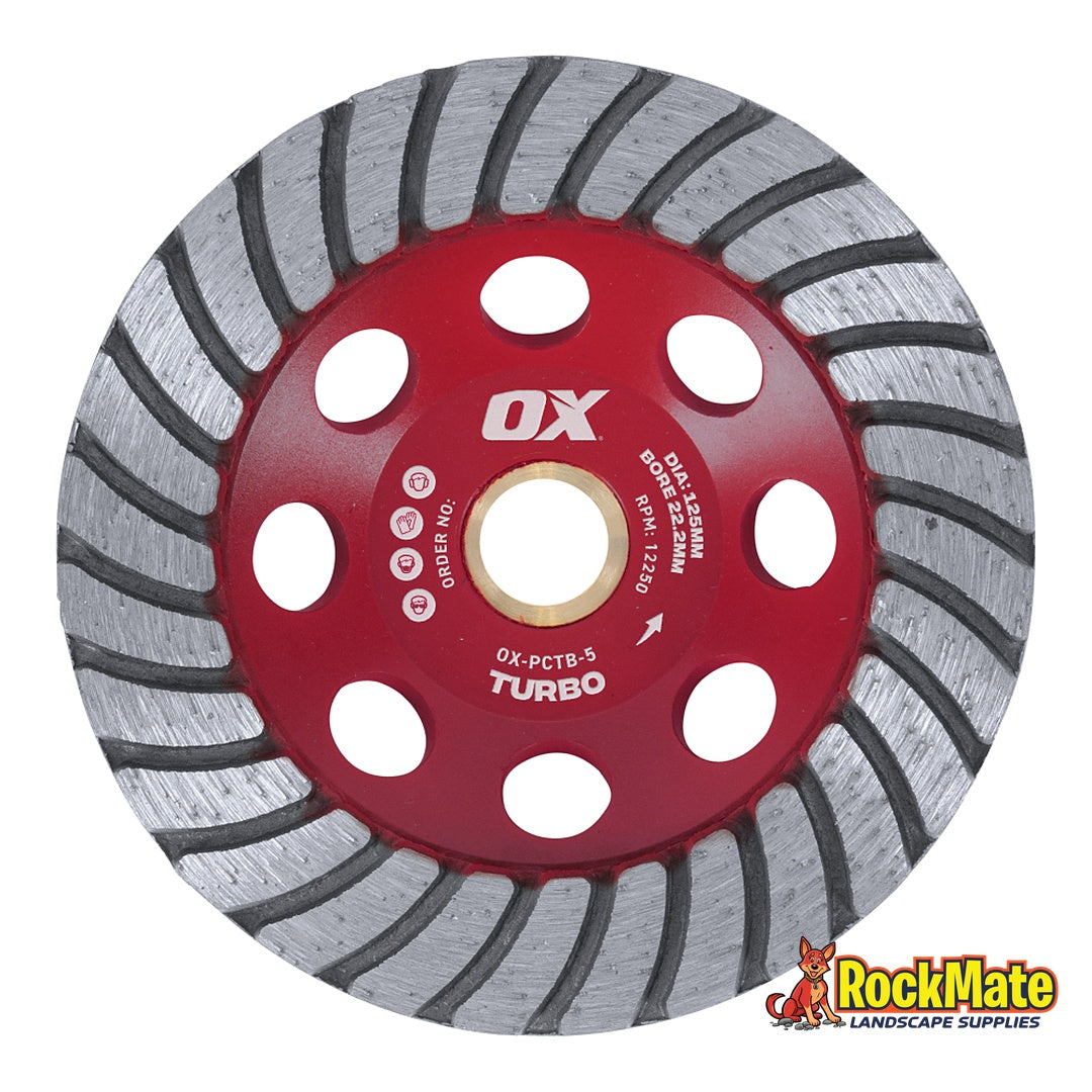 OX Professional PCTB Turbo Cup Wheel | RockMate Landscape Supplies