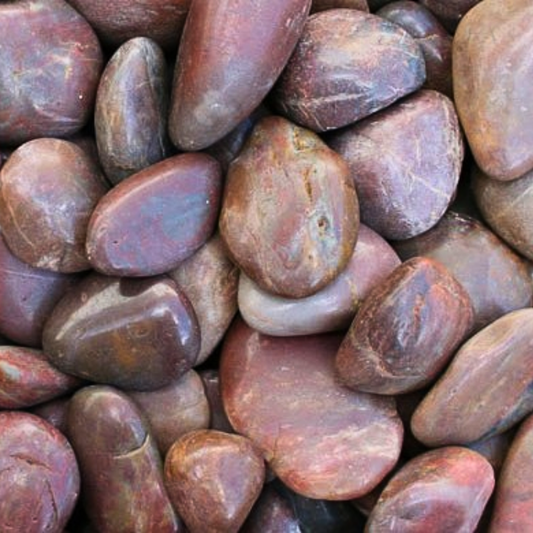 Kashmiri RED POLISHED PEBBLES