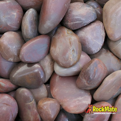 Kashmiri Red Polished Pebbles 20kg Bag