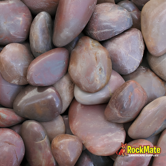 Kashmiri Red Polished Pebbles 20kg Bag
