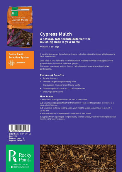 Cypress Mulch Natural Bag