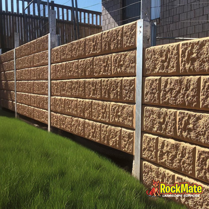 Block Pattern Sandstone Concrete Sleeper