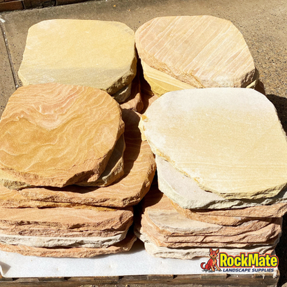 Kashmiri Sandstone Organic Steppers