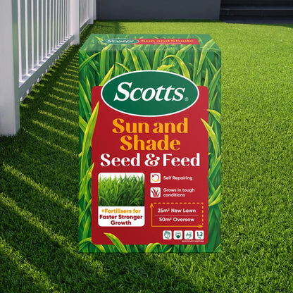 Lawn Builder Seed & Feed Sun & Shade 1.3kg