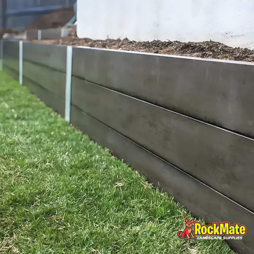Smooth Plain Charcoal Concrete Sleeper