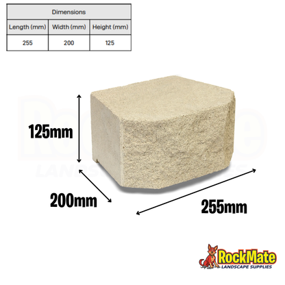 Apex Masonry Classic Wall Block - Ivory