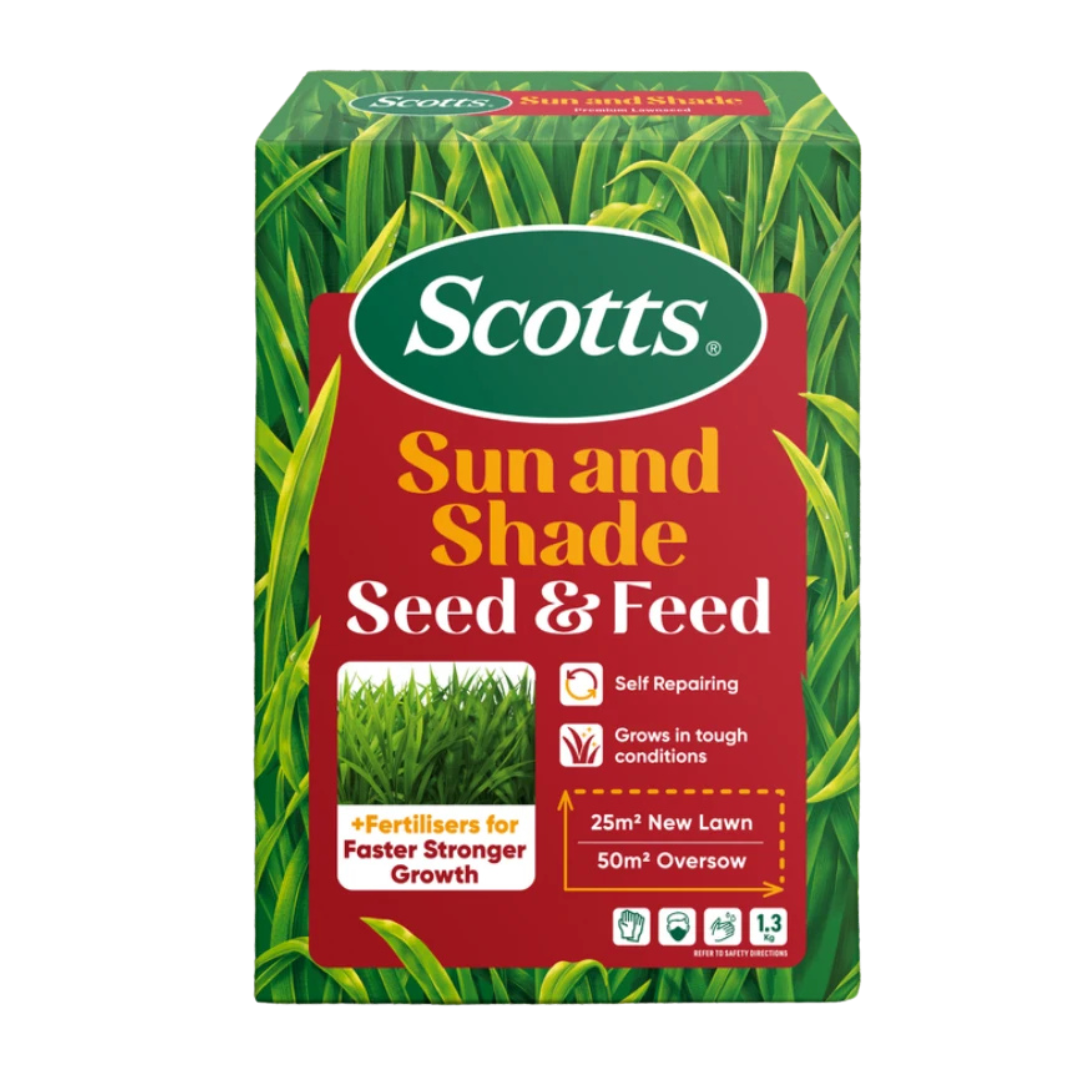 Lawn Builder Seed & Feed Sun & Shade 1.3kg