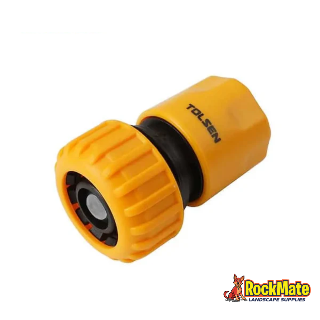 Tolsen 1/2 In Hose Connector with Stop