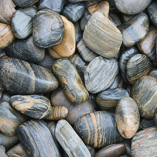 Kashmiri TIGER STRIPE POLISHED PEBBLES