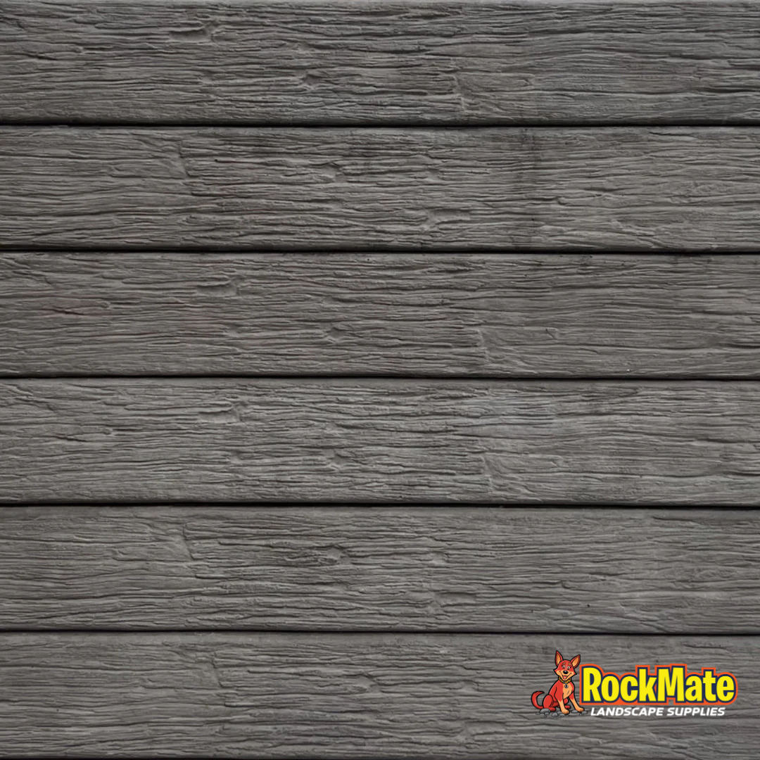 Timber Rustic Charcoal Concrete Sleeper