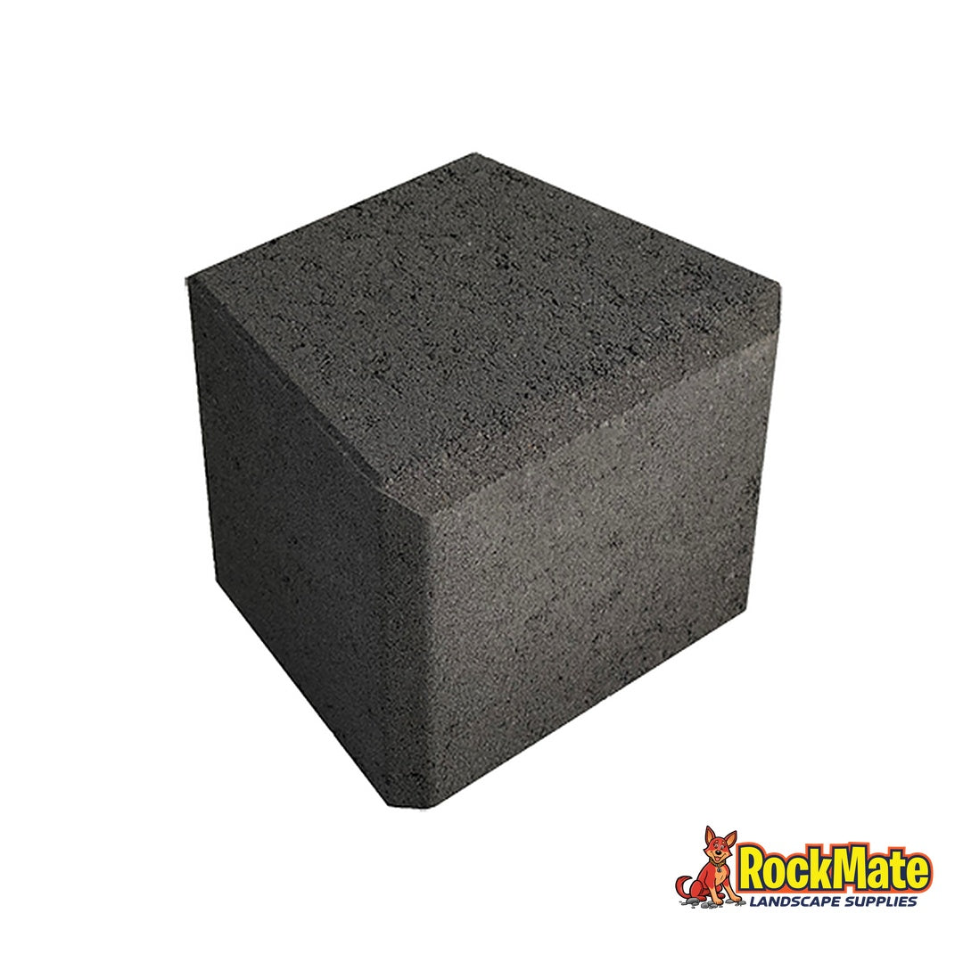 National Masonry Wedgeblok garden edging block in Charcoal