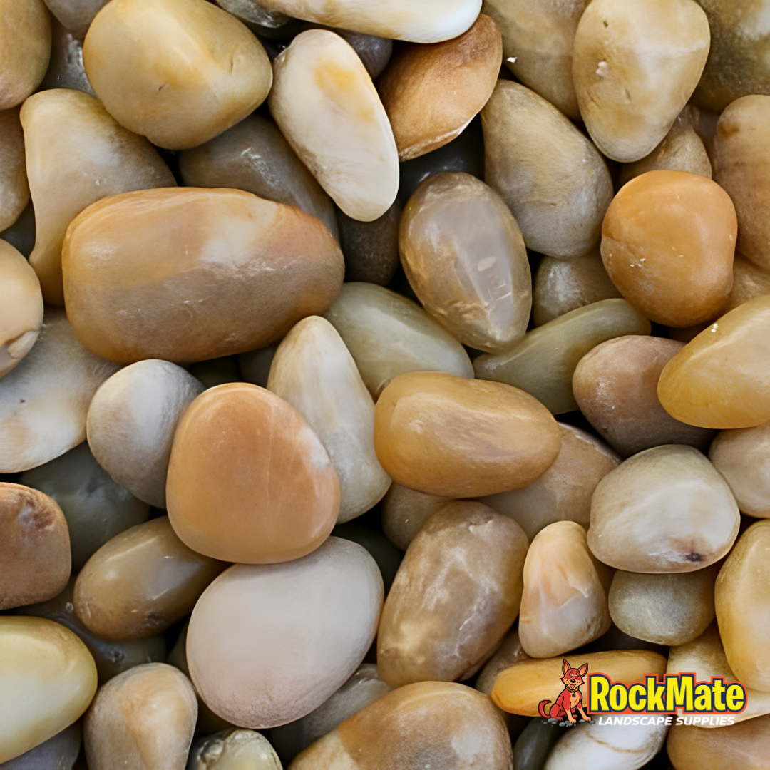 Kashmiri Yellow Polished Pebbles 20kg Bag