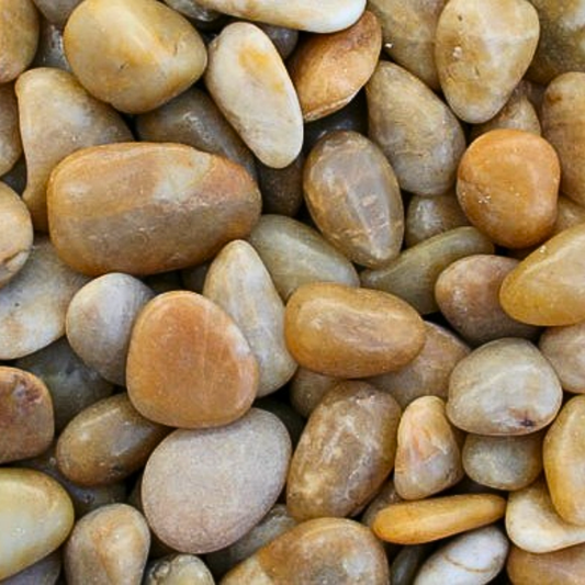 Kashmiri YELLOW POLISHED PEBBLES