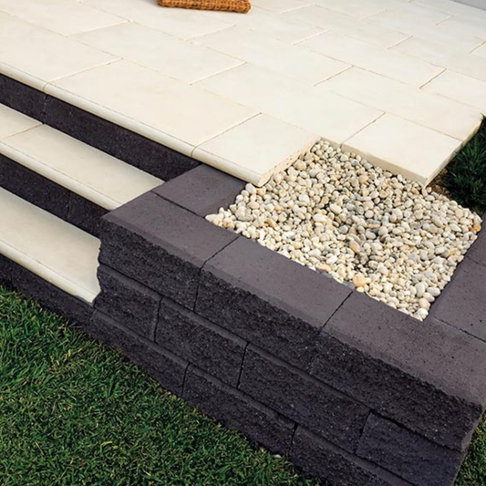 National Masonry Linearwall LEFT Corner - Charcoal