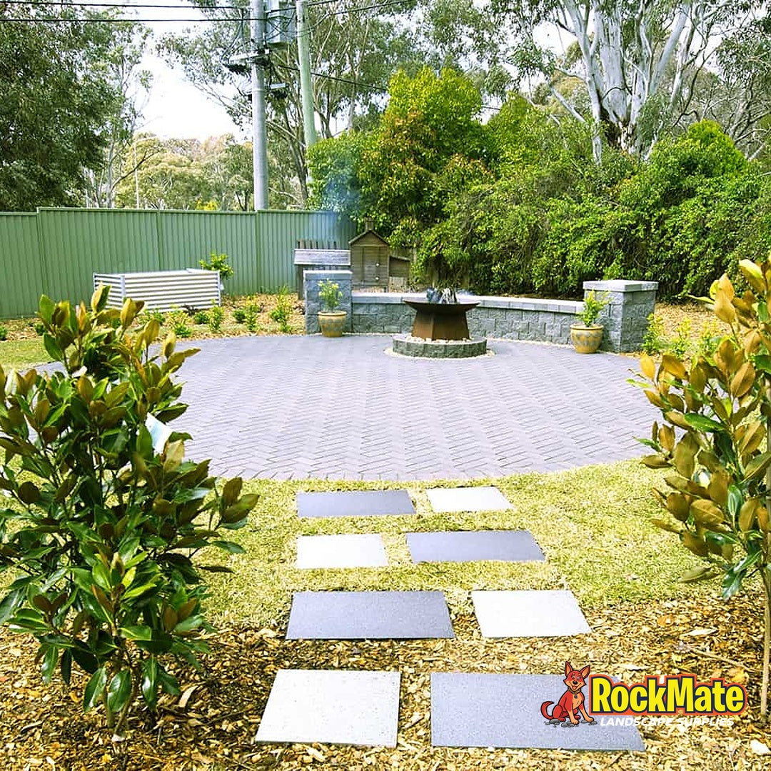 Adbri Masonry Havenbrick 50 Paver - Charcoal installed