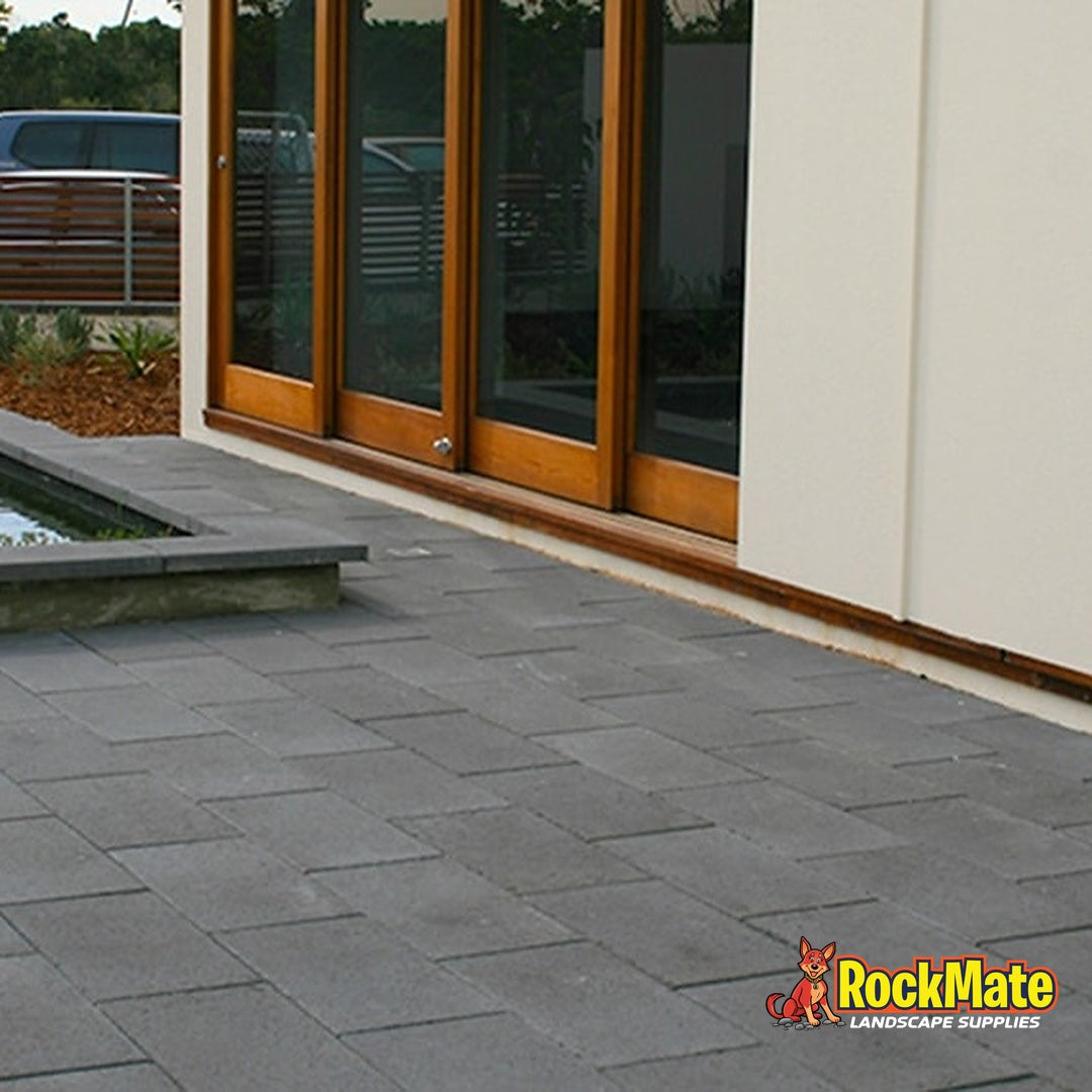 Adbri Masonry Boulevard Paver - Charcoal installed