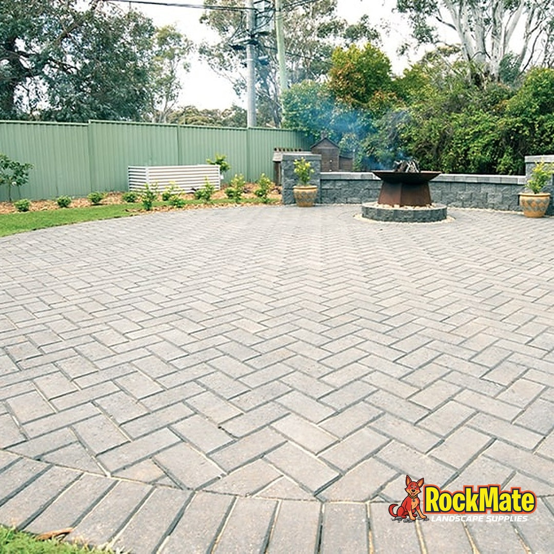 Adbri Masonry Havenbrick 50 Paver - Charcoal installed