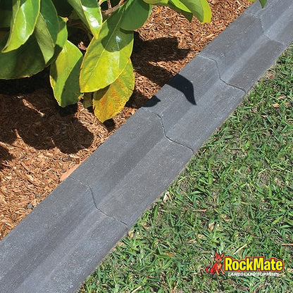 Adbri Masonry Lawn Edge - Charcoal installed