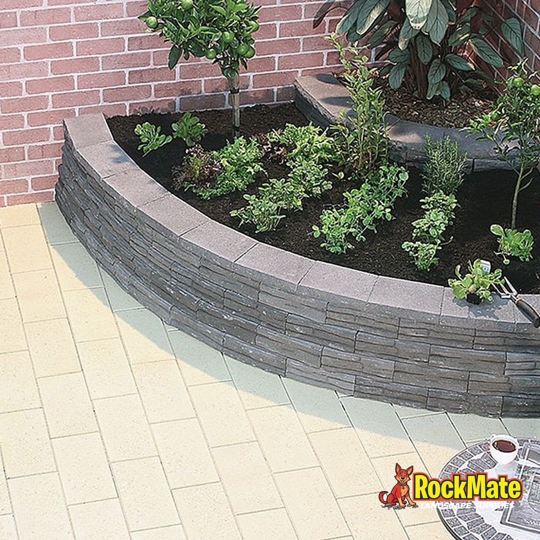 Adbri Masonry Natural Impressions Flagstone Capping - Bluestone installed