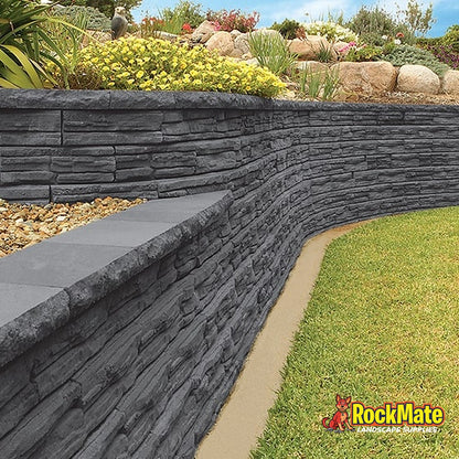 Adbri Masonry Natural Impressions Flagstone Capping - Bluestone installed
