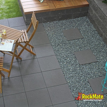 Adbri Masonry Quadro 40 Paver - Charcoal installed